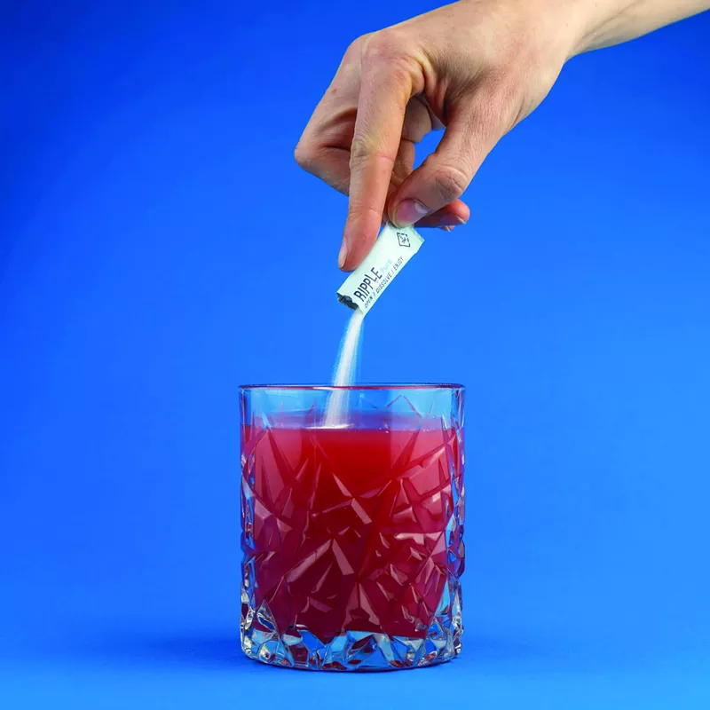 Image: Ripple's THC and CBD powders make drink infusion simple.