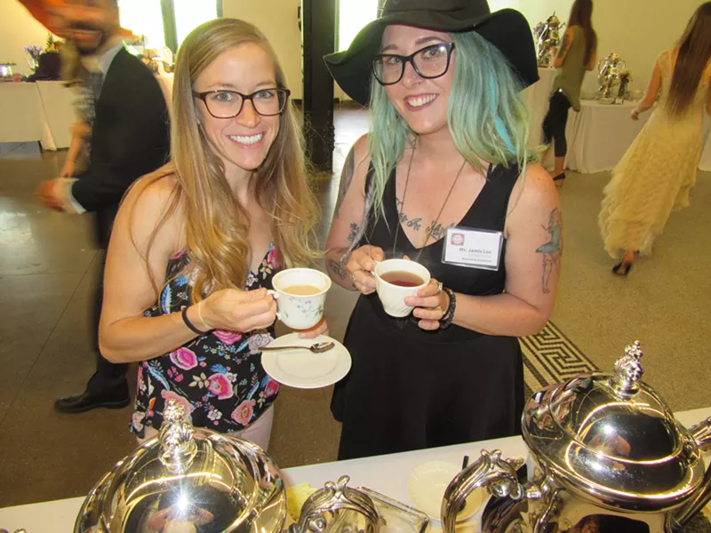 Image: Jamie Lee and Amy Creary of Restorative Botanicals enjoy gourmet tea at the Mother's High Tea on May 12.