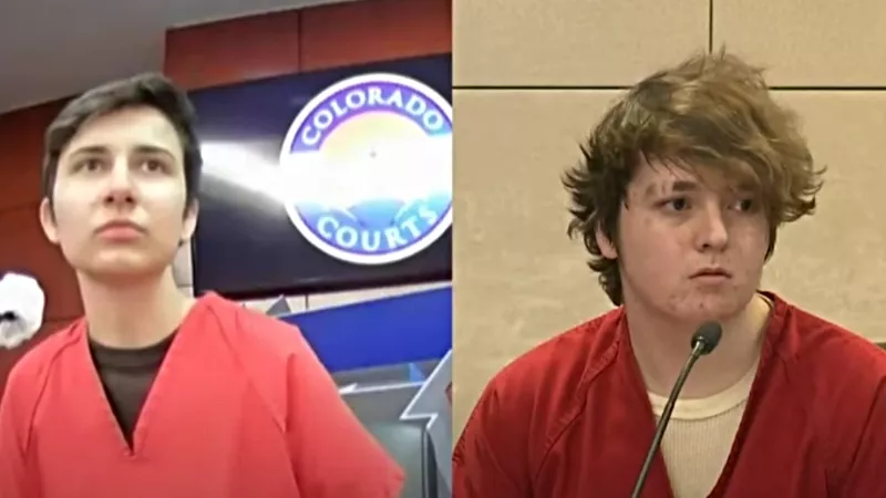 Image: Alec McKinney, right, testified that both he and Devon Erickson were responsible for the 2019 attack at the STEM School.