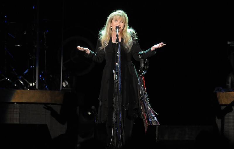 Stevie Nicks performing at Ball Arena on October 27, 2016.