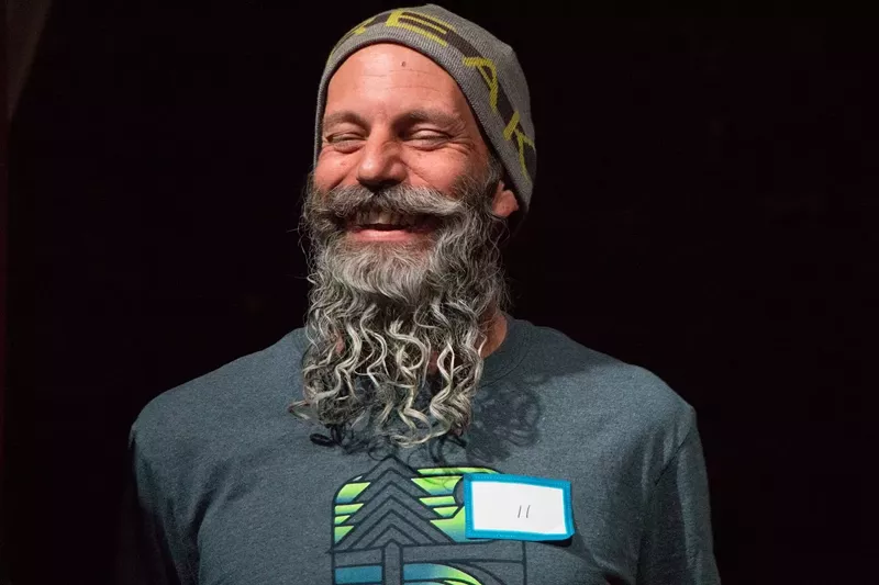 Image: What's awesome at a beard contest may not be so great in the kitchen.