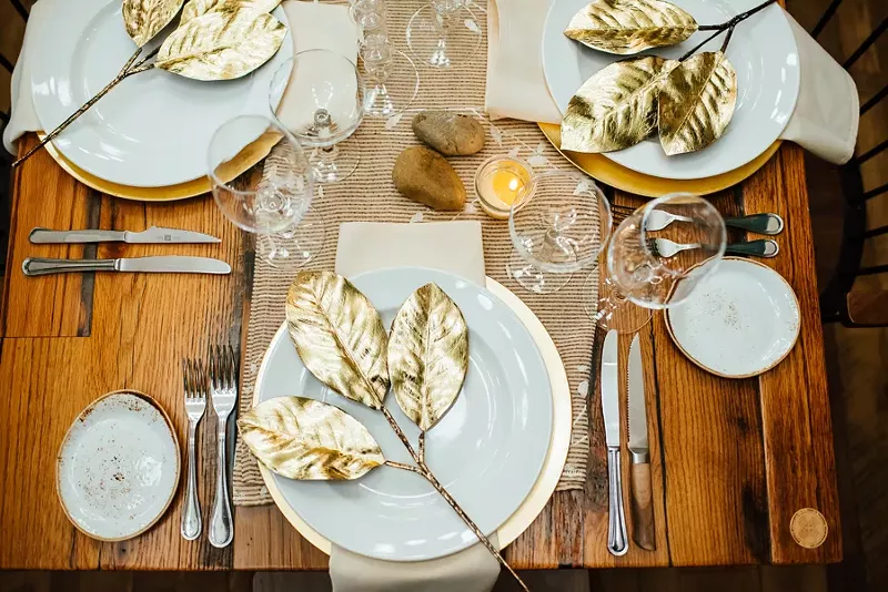 Image: New Year's Eve dinner service can be over the top...or just overboard for a kitchen crew.