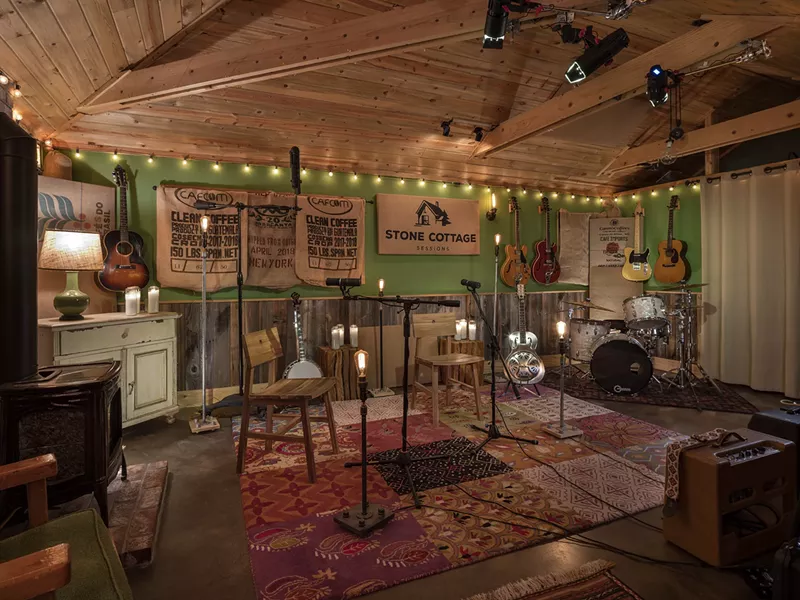 Image: After streaming shows inside Stone Cottage Studios over the past year, the studio will host outdoor shows this summer.