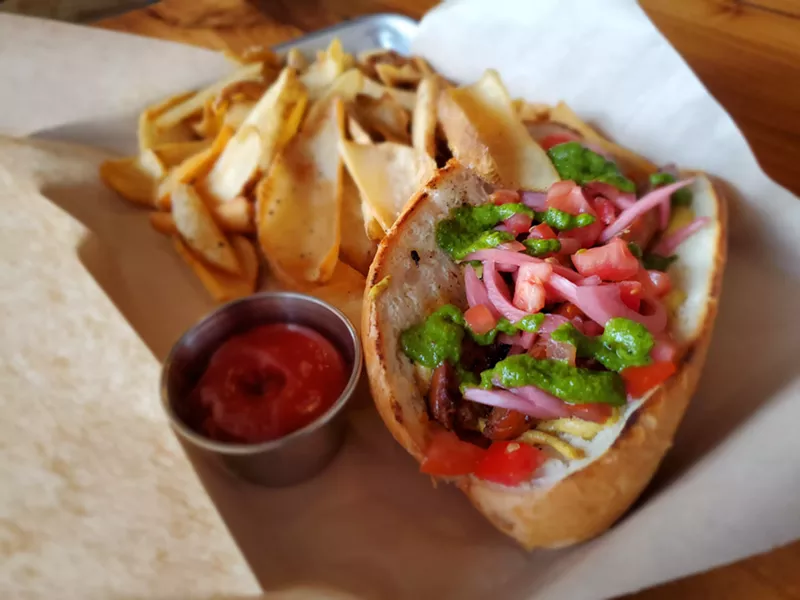 Image: The choripán is one good reason to visit Stoney's Cantina.