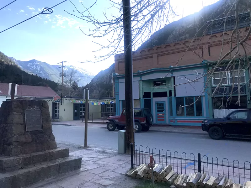 Image: Located in scenic Georgetown, Guanella Pass Brewing (at left in yellow building) will be joined by Silverbrick (at right).