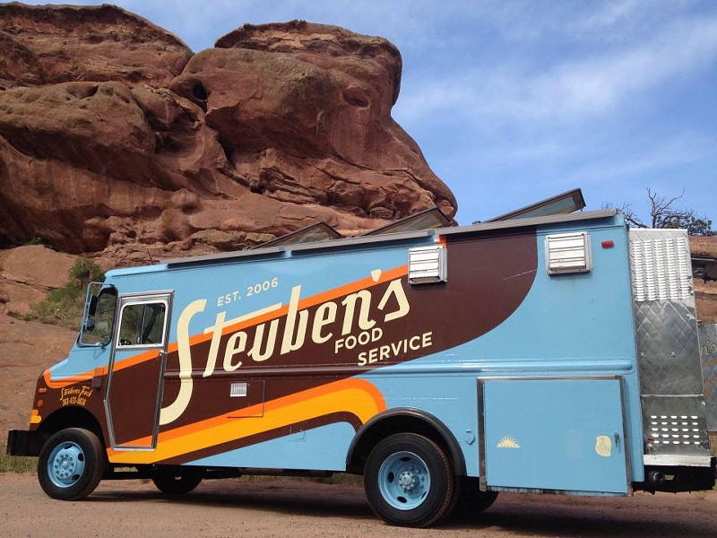 The Steuben's food truck parked at Red Rocks Amphitheatre.