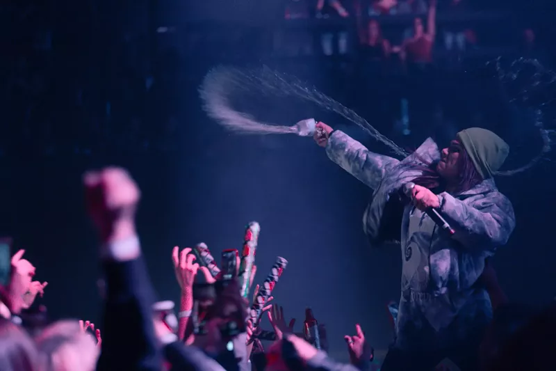 Image: Snow Tha Product headlining the Mission Ballroom on Friday, December 20, 2019.