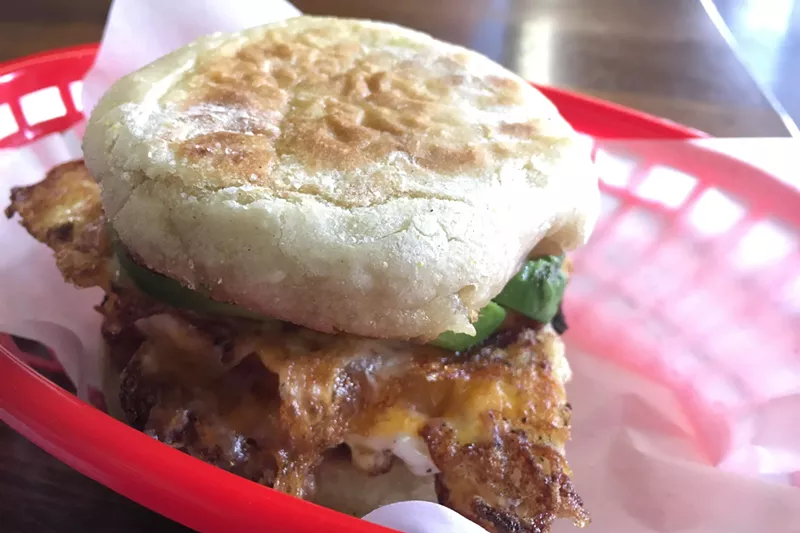 Image: An egg and avocado breakfast sandwich awaits the hungry in Sun Valley.