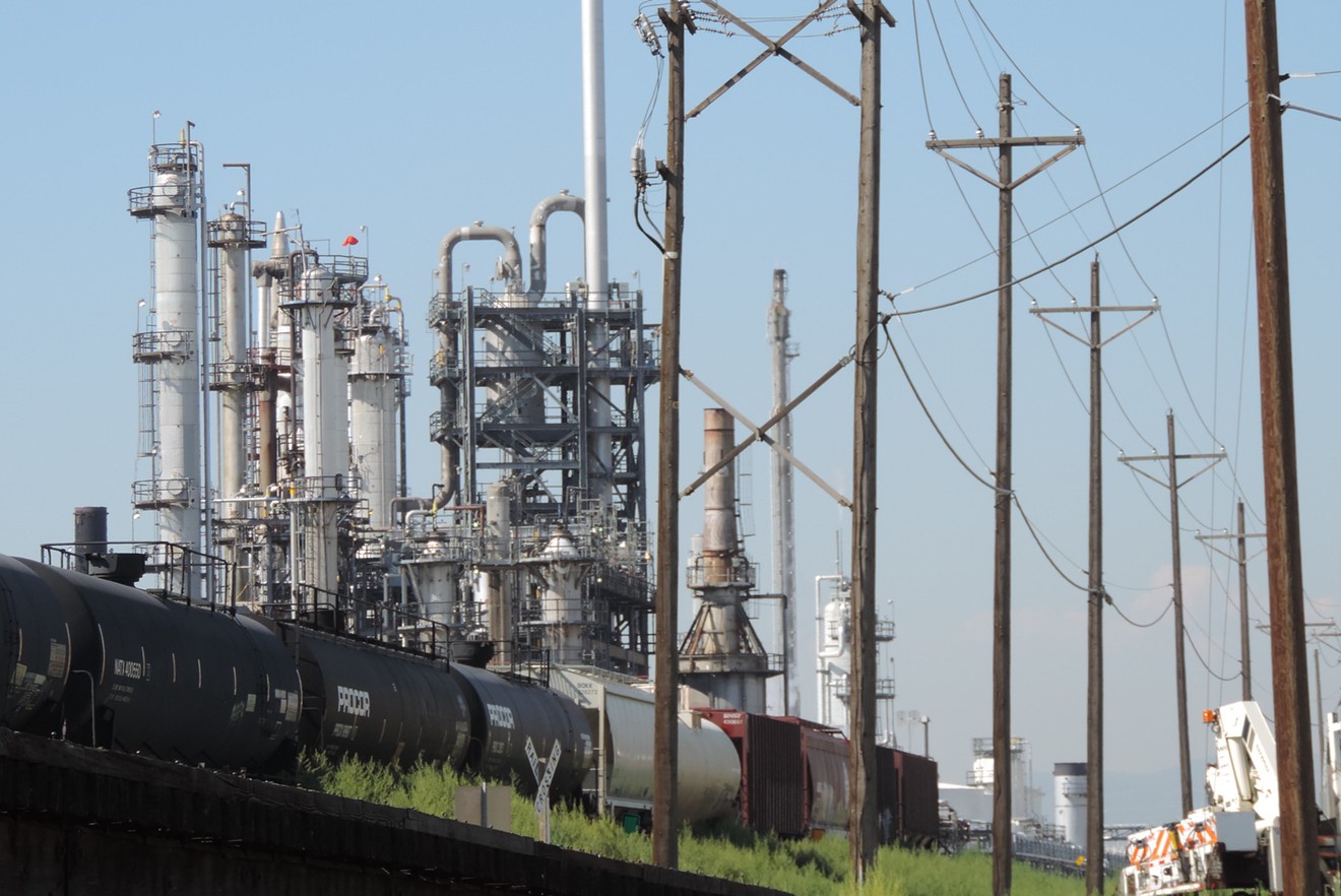The Suncor oil refinery in Commerce City is one of the largest stationary sources of air pollution in Colorado.