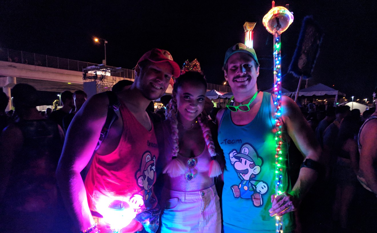 Super Mario Bros. and Princess Peach Light Up Global Dance Festival