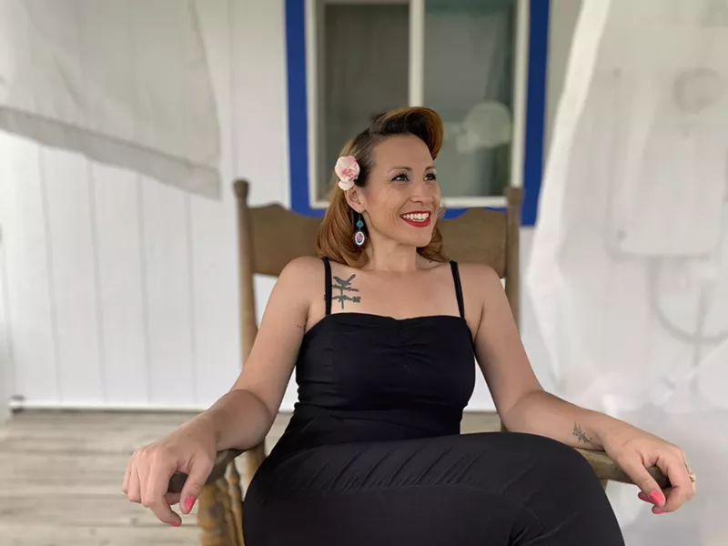 Image: Molly Gallegos, aka La Molly, celebrates three years of her radio show Super Sonido on KUVO.