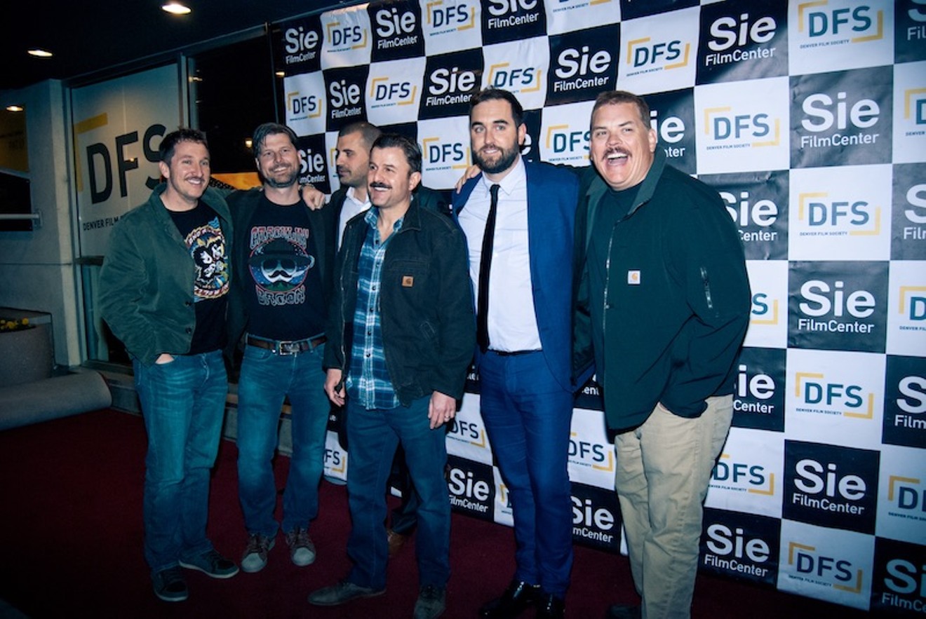 Super Troopers 2 cast members Kevin Heffernan, Steve Lemme and Paul Soter join Sexpot Comedy's Andy Juett and Kayvan Khalatbari and co-executive producer Nick Hice on the red carpet.