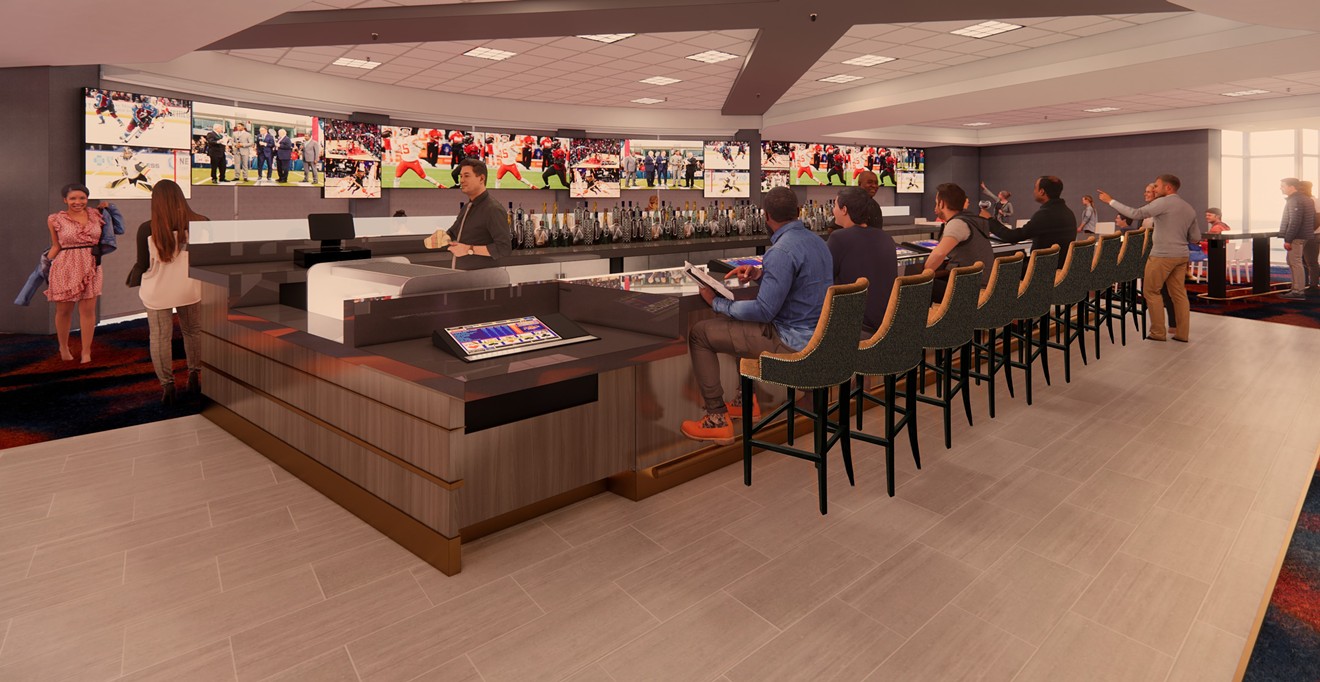 A rendering of the SuperBook at the Lodge Casino, opening June 25.