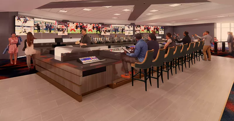 Image: A rendering of the SuperBook at the Lodge Casino, opening June 25.