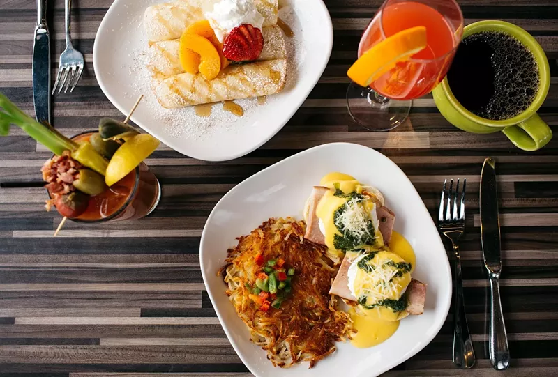 Image: Brunch might not look quite like this when you get it to go, but it will still taste delicious if you snag a plate from Spanky's Roadhouse.
