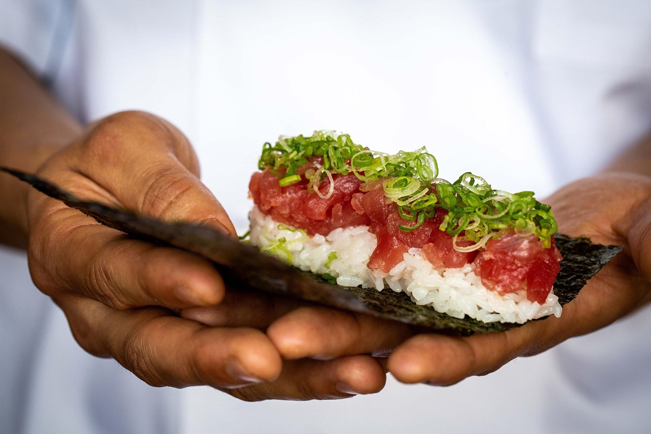 Temaki Den will soon be making cylindrical sushi rolls.