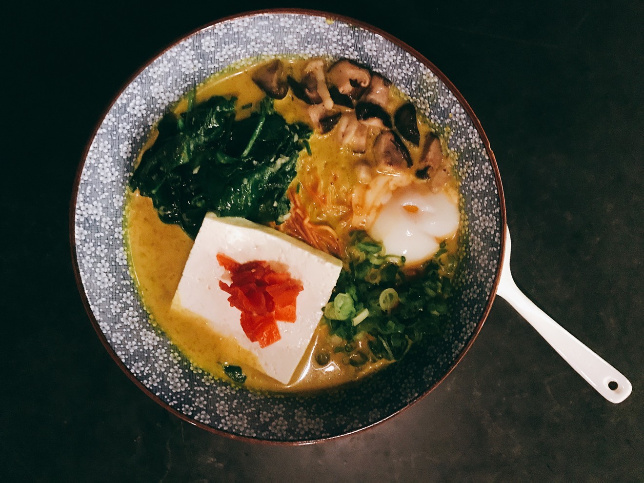Osaka's vegetarian green curry ramen will soon be available at three Sushi-Rama locations.