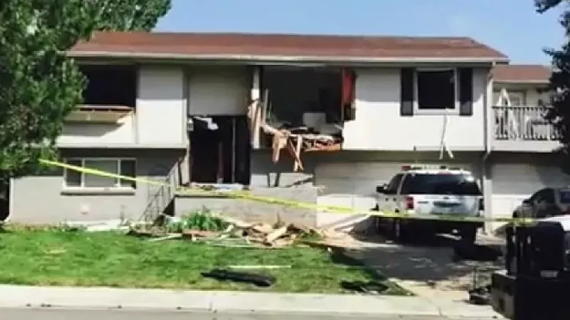 Image: The home after the arrest of Robert Seacat.