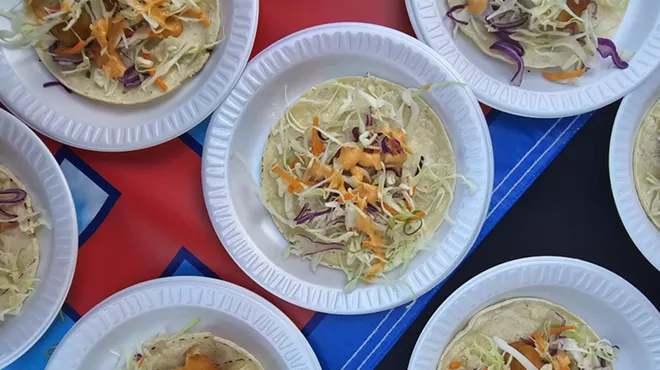 Fried fish tacos