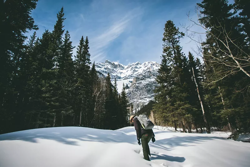 Image: Trails are much more peaceful in the wintertime.