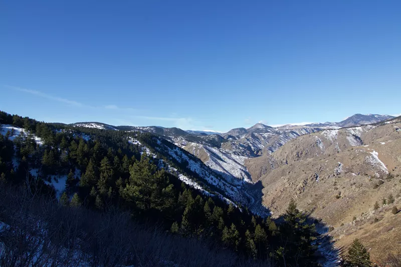 Image: A view of the Rockies from Lookout Mountain.