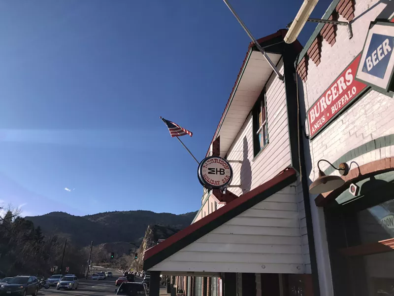 Image: The Morrison Holiday Bar occupies a historic building in the foothills.