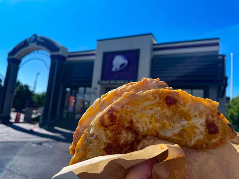 Image: Taco Bell's Grilled Cheese Dipping Taco.