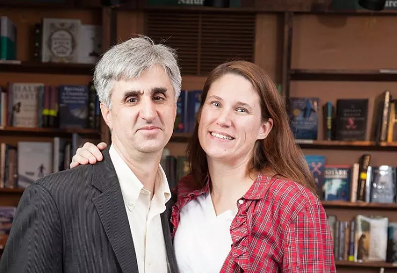 Image: Len Vlahos and Kristen Gilligan, co-owners of the Tattered Cover.