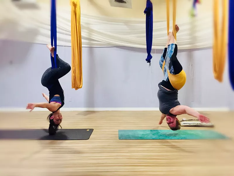Image: Just hanging at Tava Yoga.