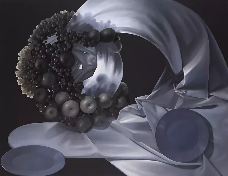 Image: Mia Brownell, "Plate to Platelet III," 2017. Oil on linen.
