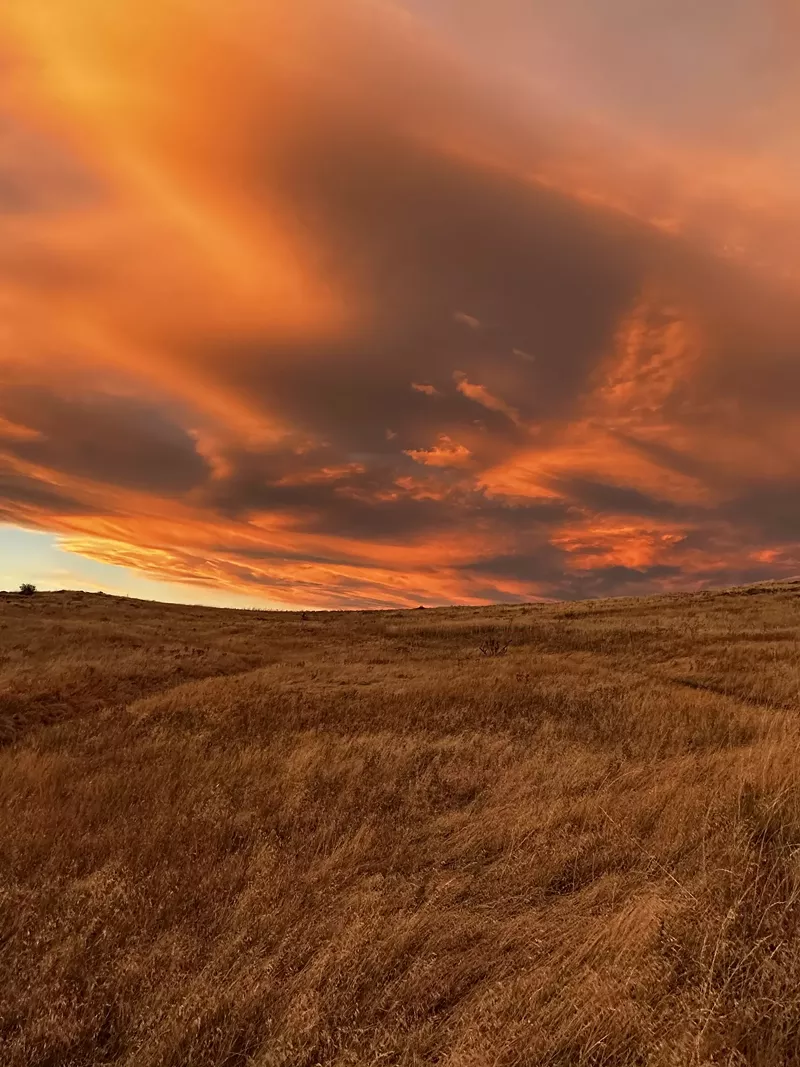 Image: An orange sunset