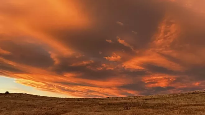 An orange sunset