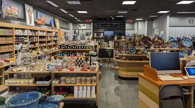 Image: A store with lots of items on display