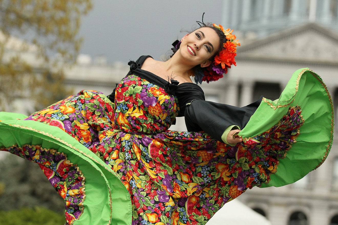 A dancer from last year's Cinco de Mayo Denver festival.
