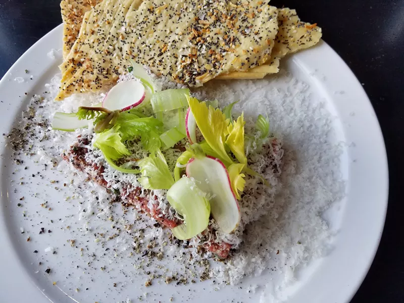Image: Wagyu tartare at Acorn.