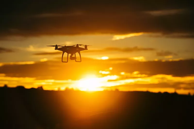 Image: It's a dawning of a new drone day in Colorado.