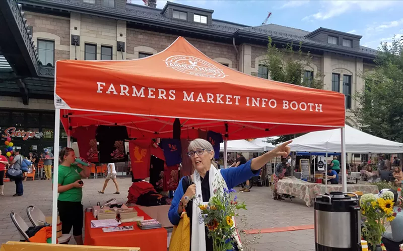 Image: The farmers' market at Union Station.