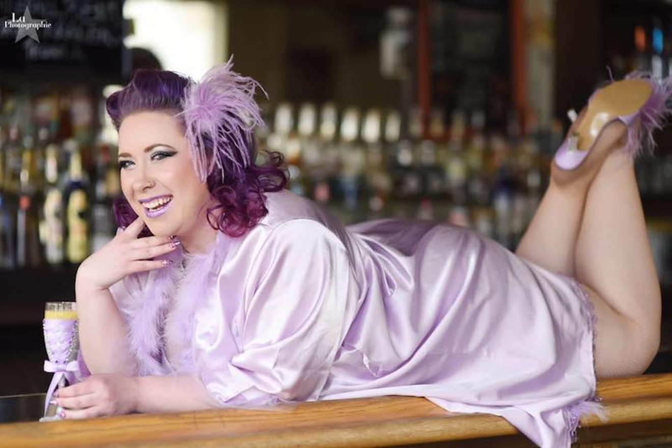 Bid a bawdy and bosomy farewell to El Charrito with Lady Lavender at the Brunchlesque Pajama Party on Sunday, December 2.