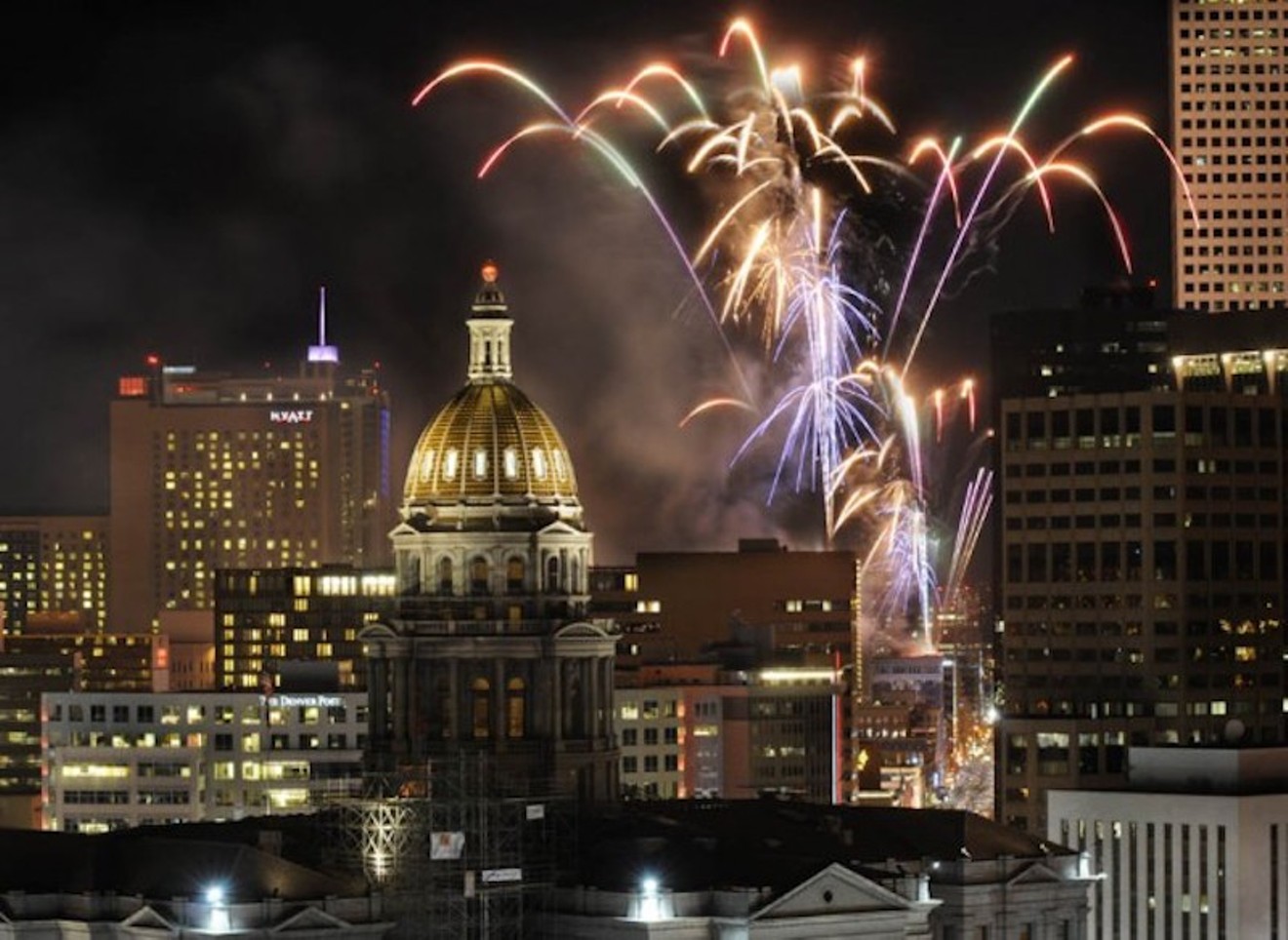 Start off 2018 with a literal bang at a pair of New Year's Eve fireworks displays on the 16th Street Mall.
