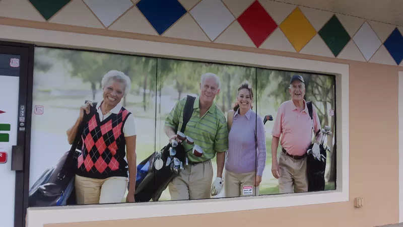 Image: Old age: when golf starts to seem important.
