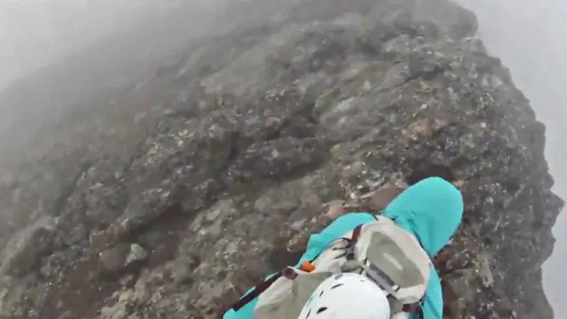 Image: Summiting Challenger Point.