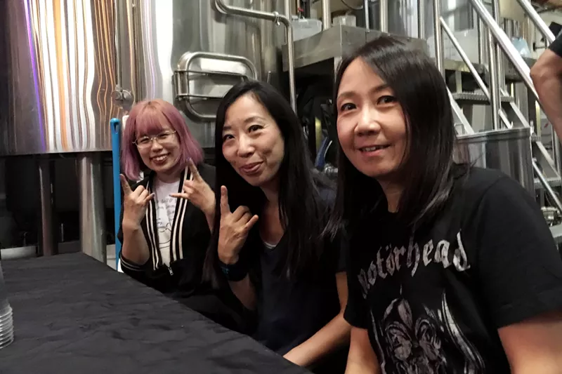 Image: Shonen Knife stopped at Ratio Beerworks on Tuesday, September 3, for noodles from Osaka Ramen.
