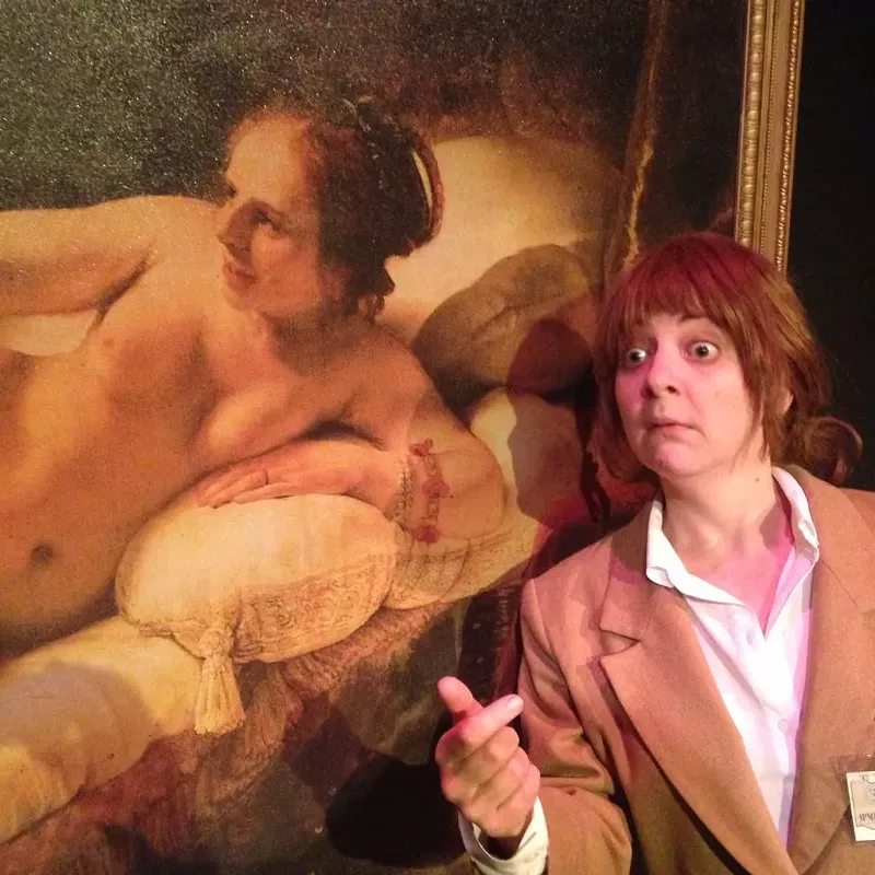 Image: Erin Rollman paints a perfect picture as the lead in The Rembrandt Room.