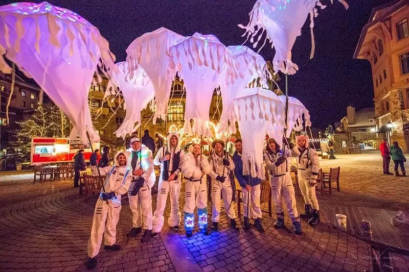 Image: The jellyfish of the Art of the Streets exhibit in Lakewood.