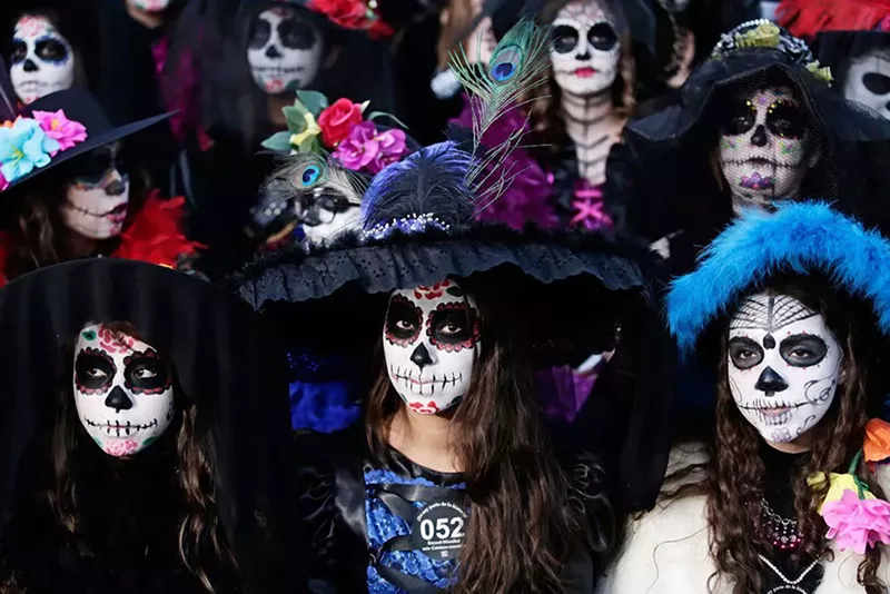 Image: The dead come alive at the Día de los Muertos Celebration/First Friday Art Walk.