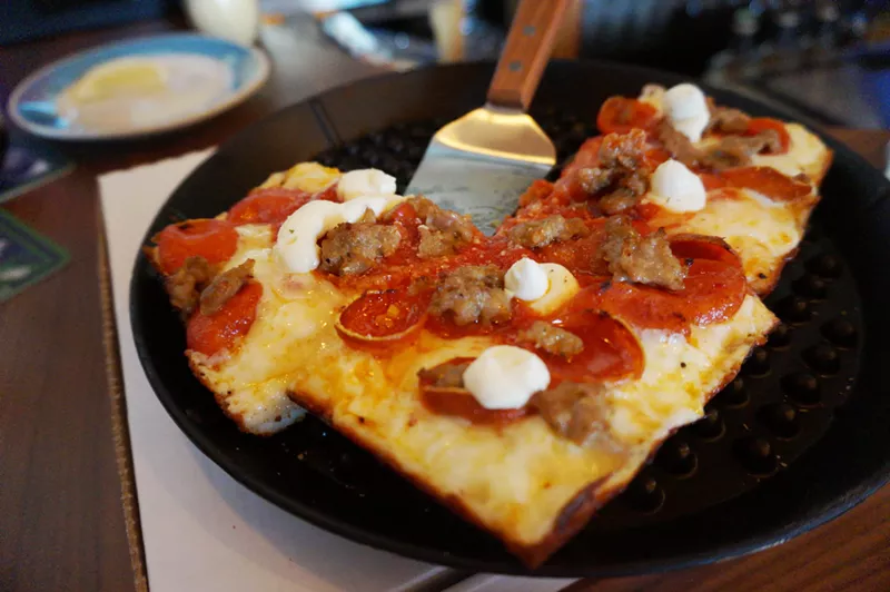 Image: Kids can make their own pizza at Blue Pan.