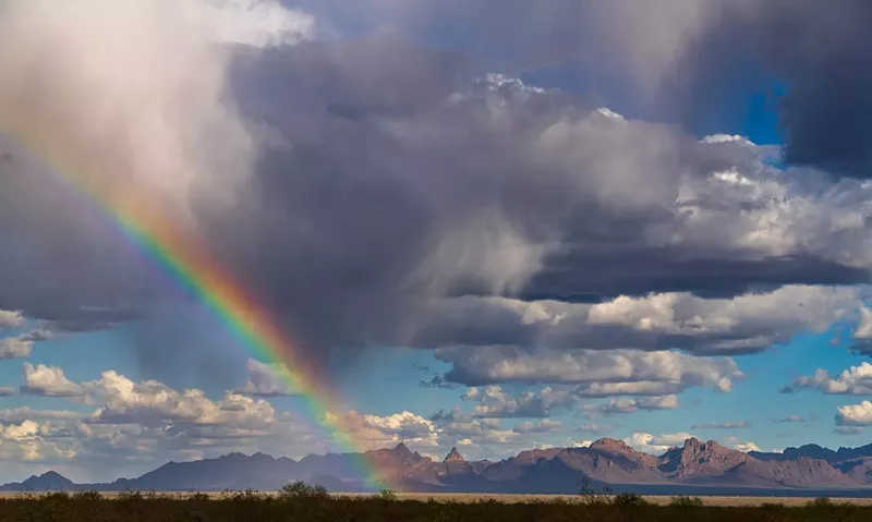 Image: Tomiko Jones, “Rainbow, Organ Pipe Cactus National Monument, Arizona,” 2021.