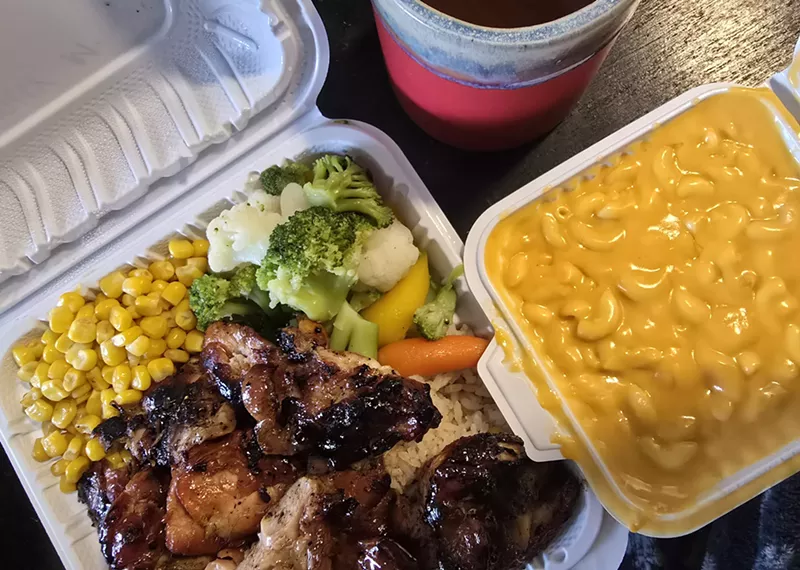 Image: food in takeout boxes