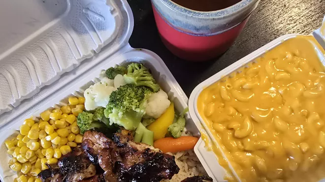 food in takeout boxes