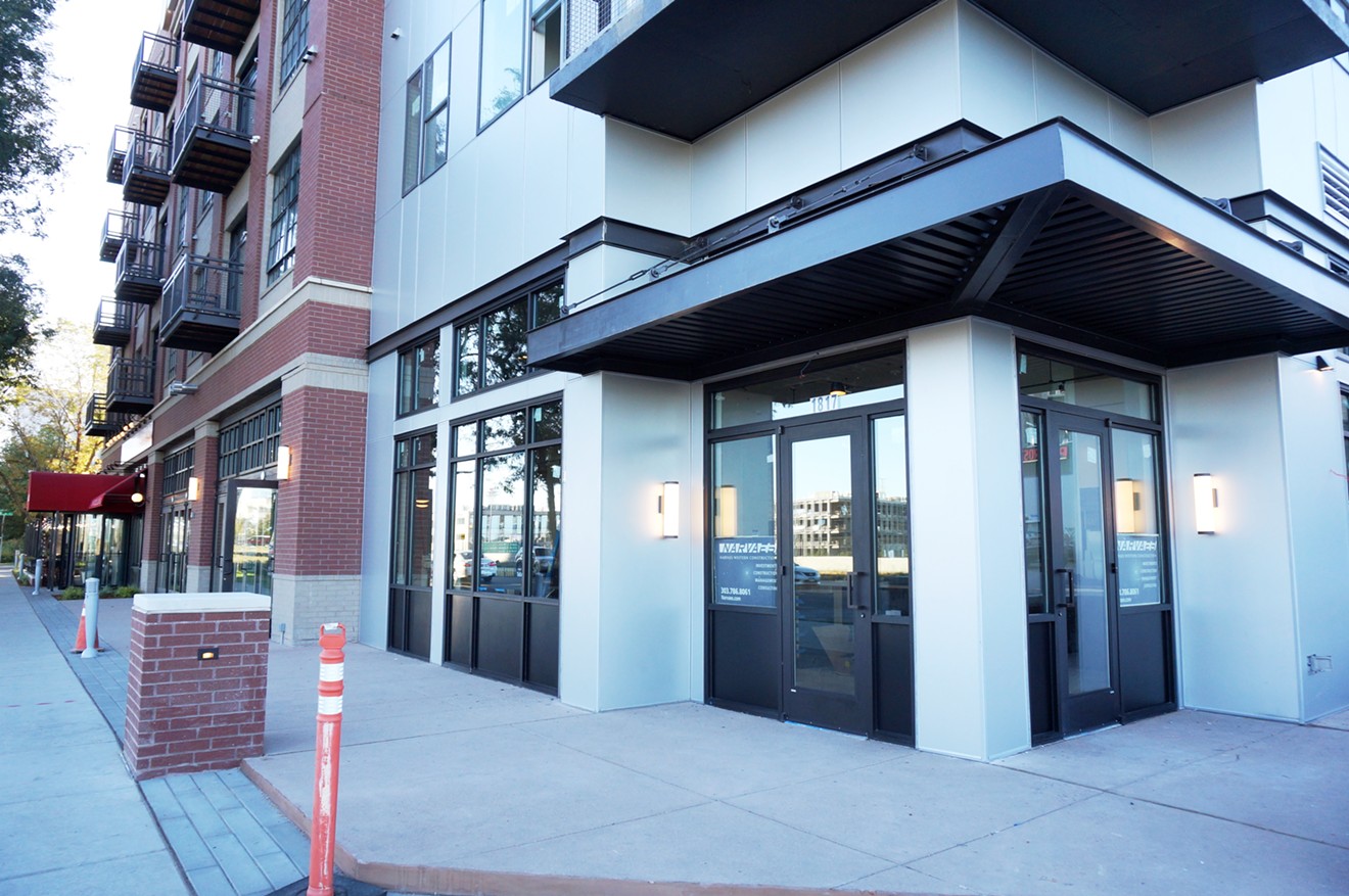 The Bindery will soon open at the base of this LoHi apartment building.